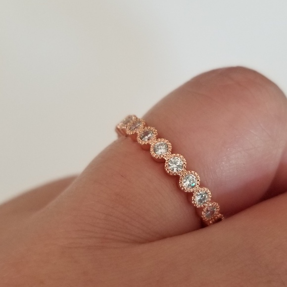 Rose Gold Eternity Band - Picture 7 of 7